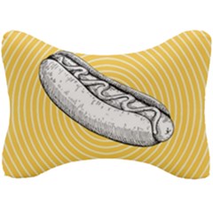 Pop Art Hot Dog Seat Head Rest Cushion by Valentinaart