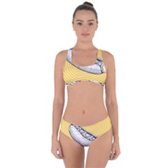 Pop Art Hot Dog Criss Cross Bikini Set by Valentinaart