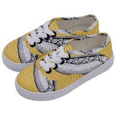 Pop Art Hot Dog Kids  Classic Low Top Sneakers by Valentinaart