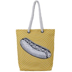 Pop Art Hot Dog Full Print Rope Handle Tote (small) by Valentinaart