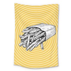 Pop Art French Fries Large Tapestry