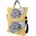 Pop art French fries Fold Over Handle Tote Bag View2