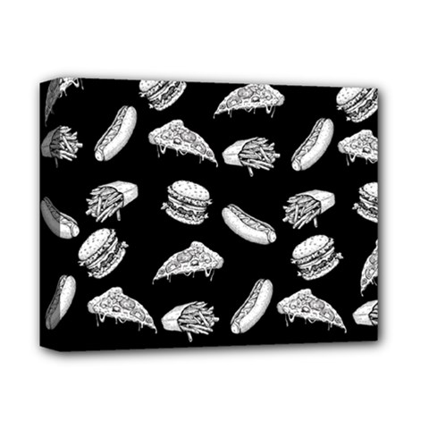 Fast Food Pattern Deluxe Canvas 14  X 11  (stretched) by Valentinaart