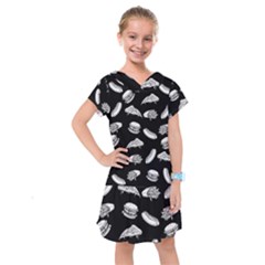 Fast Food Pattern Kids  Drop Waist Dress