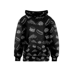 Fast Food Pattern Kids  Pullover Hoodie by Valentinaart