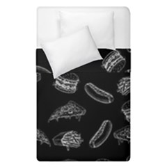 Fast Food Pattern Duvet Cover Double Side (single Size) by Valentinaart