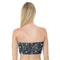 Dark Floral Collage Pattern Bandeau Top View2