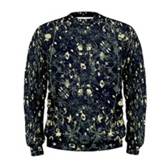 Dark Floral Collage Pattern Men s Sweatshirt