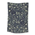 Dark Floral Collage Pattern Small Tapestry View1