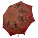 Cute Fairy Dancing On A Piano Hook Handle Umbrellas (Large) View2