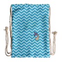 Chevron Mermaid Pattern Drawstring Bag (Large) View1