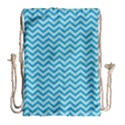 Chevron Mermaid Pattern Drawstring Bag (Large) View2