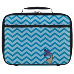 Chevron Mermaid Pattern Full Print Lunch Bag by emilyzragz