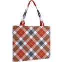 Smart Plaid Warm Colors Mini Tote Bag View2