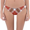 Smart Plaid Warm Colors Reversible Hipster Bikini Bottoms View1