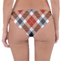 Smart Plaid Warm Colors Reversible Hipster Bikini Bottoms View2