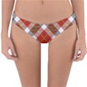 Smart Plaid Warm Colors Reversible Hipster Bikini Bottoms View3