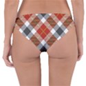 Smart Plaid Warm Colors Reversible Hipster Bikini Bottoms View4