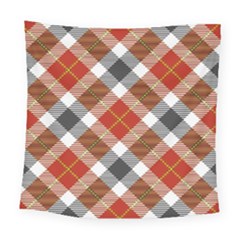 Smart Plaid Warm Colors Square Tapestry (large) by ImpressiveMoments