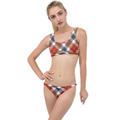 Smart Plaid Warm Colors The Little Details Bikini Set