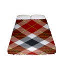 Smart Plaid Warm Colors Fitted Sheet (Full/ Double Size) View1