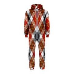 Smart Plaid Warm Colors Hooded Jumpsuit (kids) by ImpressiveMoments