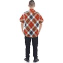 Smart Plaid Warm Colors Men s Short Sleeve Shirt View2