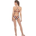 Smart Plaid Warm Colors High Neck Bikini Set View2