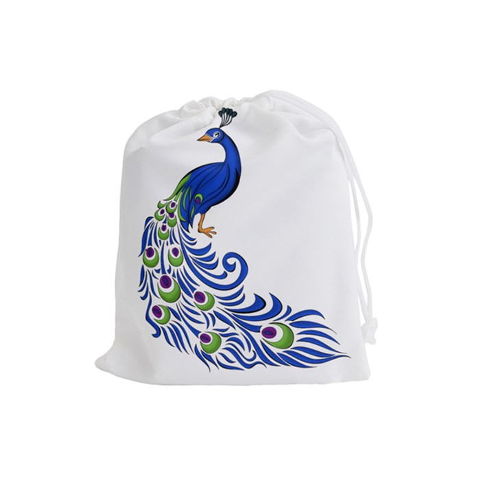 Venus Peacock Drawstring Pouch (Large)