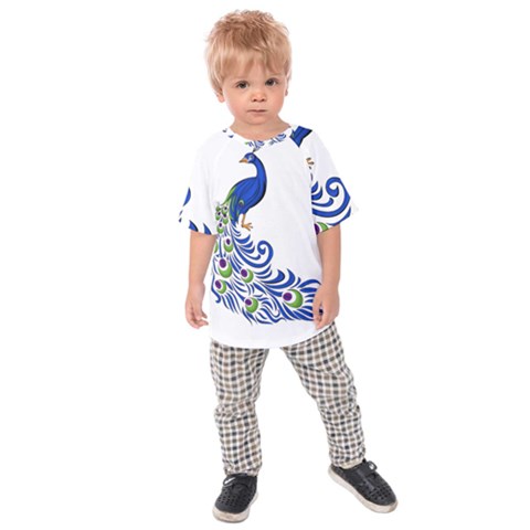 Venus Peacock Kids Raglan Tee by amazinganimals