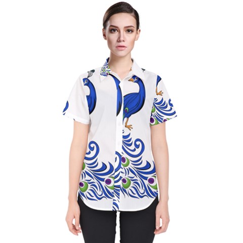 Venus Peacock Women s Short Sleeve Shirt by amazinganimals