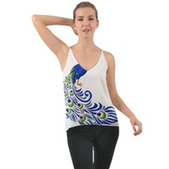 Venus Peacock Chiffon Cami by amazinganimals