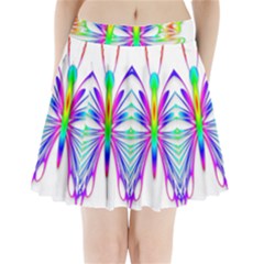 Rainbow Butterfly Pleated Mini Skirt by amazinganimals