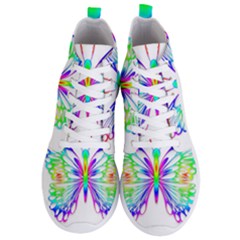 Rainbow Butterfly Men s Lightweight High Top Sneakers