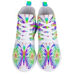 Rainbow Butterfly Women s Lightweight High Top Sneakers