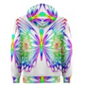 Rainbow Butterfly Men s Zipper Hoodie View2