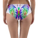 Rainbow Butterfly Reversible Mid-Waist Bikini Bottoms View2