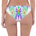 Rainbow Butterfly Reversible Hipster Bikini Bottoms View2