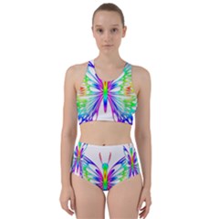 Rainbow Butterfly Racer Back Bikini Set by amazinganimals