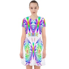 Rainbow Butterfly Adorable In Chiffon Dress by amazinganimals