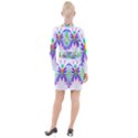 Rainbow Butterfly Button Long Sleeve Dress View2