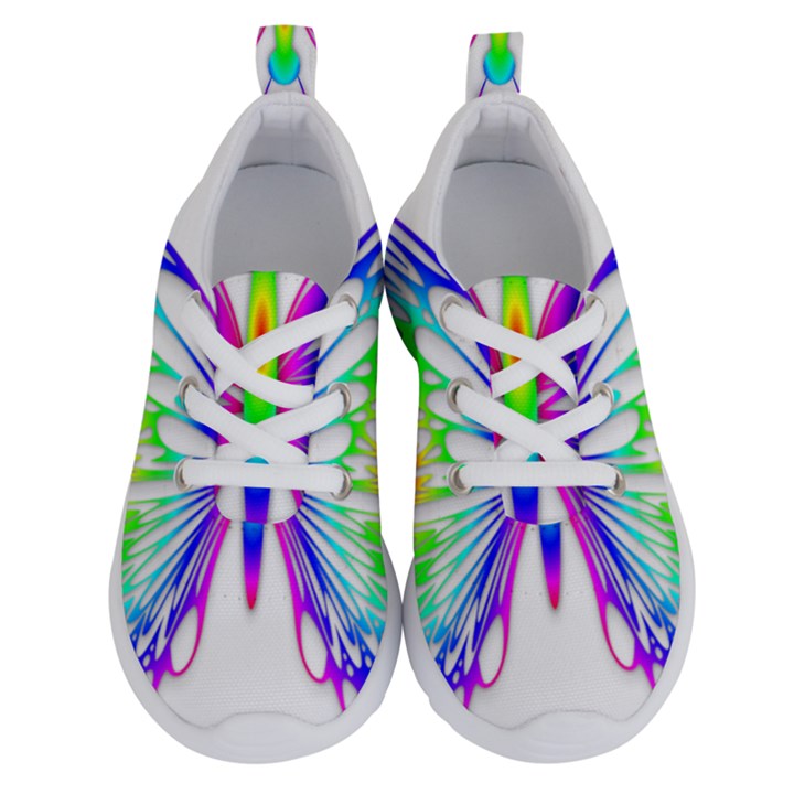 Rainbow Butterfly Kid s Lightweight Running Shoes