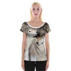 Lovable Wolves Cap Sleeve Top by amazinganimals