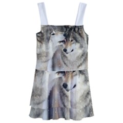 Lovable Wolves Kids  Layered Skirt Swimsuit