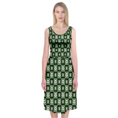 Soccer Ball Pattern Midi Sleeveless Dress by dflcprints