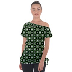 Soccer Ball Pattern Tie-up Tee