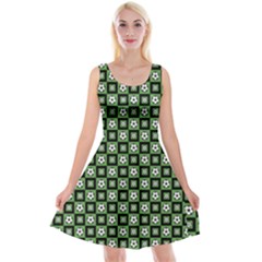 Soccer Ball Pattern Reversible Velvet Sleeveless Dress