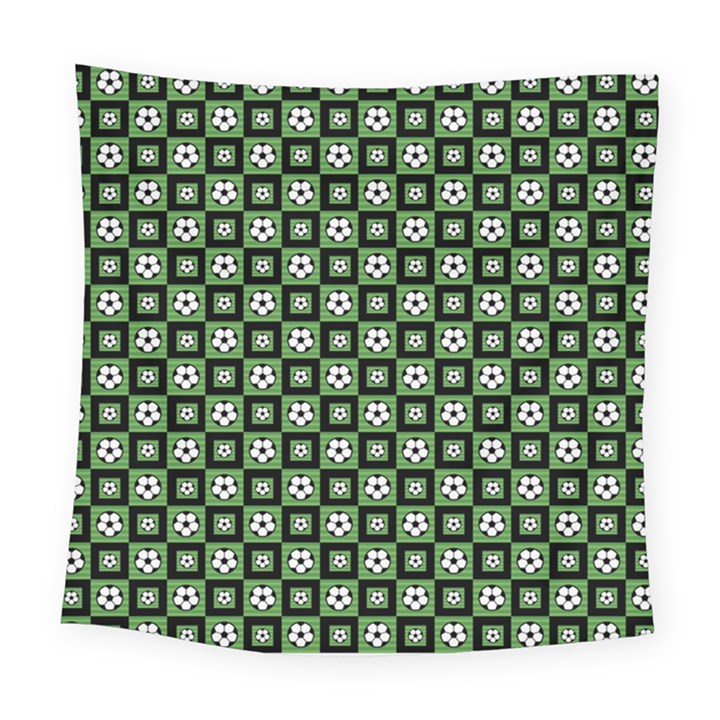 Soccer Ball Pattern Square Tapestry (Large)