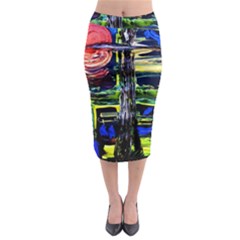 Between Two Moons 1 Midi Pencil Skirt by bestdesignintheworld