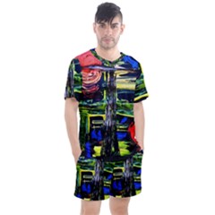 Between Two Moons 1 Men s Mesh Tee And Shorts Set